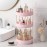 Aveniee 360 Rotating Makeup Organizer for Vanity, Skincare Perfume Organizers Large, Spinning Bathroom Counter Shelf Holder for Cosmetics, Skin Care, Lipsticks,3 Tiers, Pink