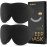 MABAO 2 Packs Sleep Mask for Side Sleeper, Eye Mask for Sleeping Women Men, 3D Contoured Cup No Eye Pressure 100% Light Blocking Sleeping Mask with Adjustable Strap Night Blindfold Flight, Nap, Black