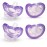 RaZbaby Jollypop Pacifier for Babies 3 Months and Up, USA Made, Natural Shaped Orthodontic Binky, Lovingly Shared in NICUs & Hospitals Worldwide, Medical-Grade 100% BPA-Free - 4 Pack - Lavender