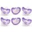 RaZbaby Jollypop Pacifier for Newborns & Up, USA Made, Natural Shaped Orthodontic Binky, Lovingly Shared in NICUs & Hospitals Worldwide, Medical-Grade 100% BPA-Free - 0-3 Months, 6 Pack - Lavender