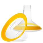 Nenesupply 27mm Oval Flanges Compatible with Medela Breast Pump Parts Replace 27mm Medela Flange Accessories. Work with Pump in Style Parts Symphony Parts Swing Maxi Harmony Personalfit Flex Connector