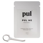 PUL Pack of 1 Reusable Clear Aligner Removal Tool - Compatible with Invisalign, Removable Braces, Retainers & Trays - Easy-to-Use Device Remover, Dental & Oral Hygiene Care Product - White
