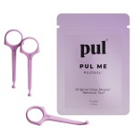 PUL Pack of 3 Reusable Clear Aligner Removal Tool - Compatible with Invisalign, Removable Braces, Retainers & Trays - Easy-to-Use Device Remover, Dental & Oral Hygiene Care Product - Purple