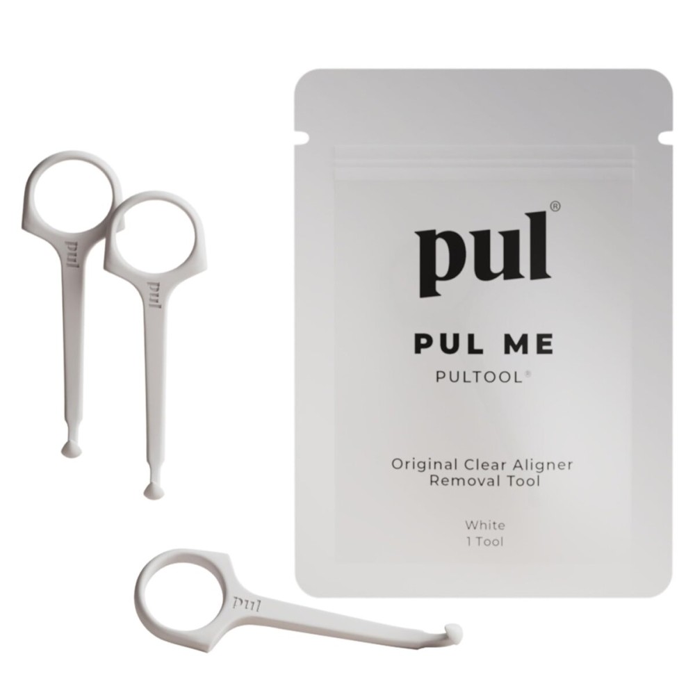 PUL Aligner-Entfernungswerkzeug - Wei | Sicherer und hygienischer Haken fr Invisalign und Retainer | Sanftes BPA-freies Design fr den tglichen Gebrauch | 3 Stck