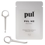 PUL Pack of 2 Reusable Clear Aligner Removal Tool - Compatible with Invisalign, Removable Braces, Retainers & Trays - Easy-to-Use Device Remover, Dental & Oral Hygiene Care Product - White