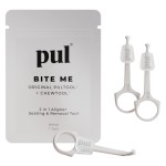 PUL Pack of 3 Reusable 2-in-1 Aligner Seating Chewie & Removal Tool - Compatible with Invisalign, Removable Braces, Retainers & Trays - Easy-to-Use Remover & Chew, Dental & Oral Hygiene Care - White