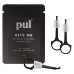 PUL Pack of 3 Reusable 2-in-1 Aligner Seating Chewie & Removal Tool - Compatible with Invisalign, Removable Braces, Retainers & Trays - Easy-to-Use Remover & Chew, Dental & Oral Hygiene Care - Black