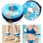 Sunlite Sports Foam Aquatic Cuffs, Weights for Water Exercise, High-Density EVA for Enhanced Pool Fitness Training, Water Aerobics Float Ring with Adjustable Webbing, Pack of 2