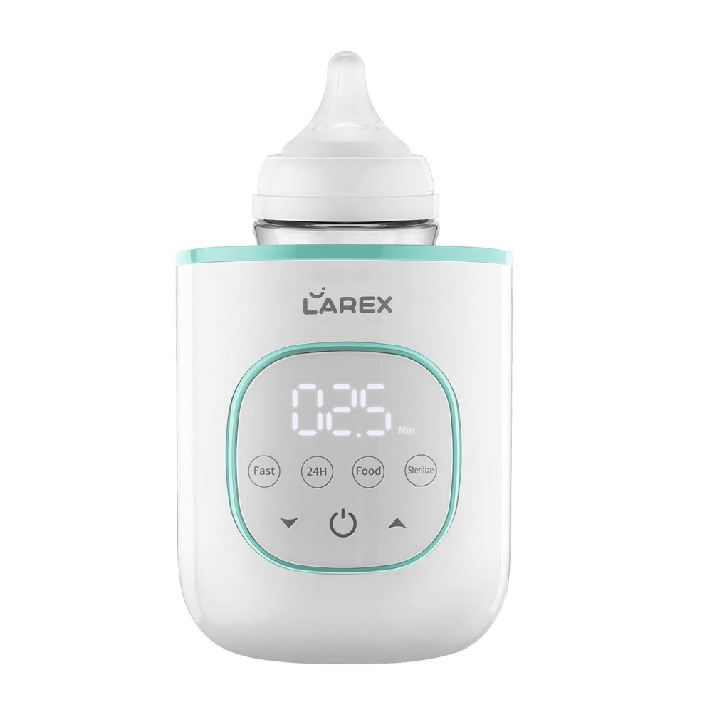 LAREX Bottle Warmer, Fast Baby Bottle Warmer for Breastmilk and Formula, with Timer and Accurate Temp Control, 8-in-1 Baby Milk Warmer BPA Free with Digital Display, Bottle Warmers for All Bottles