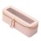 Aveniee Clear Makeup Brush Bag, Slim Cosmetic Brush Holder, small Toiletry Bag Mini Travel Case for Women, Thin Make up Bags with Dual Zipper, Cute Travel Essentials Organizer,Pink
