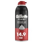 Gillette Foamy Classic Shave Foam for Men, Protection Against Shaving Irritation, Quick and Smooth Shave, shaving cream, 14.9 Oz
