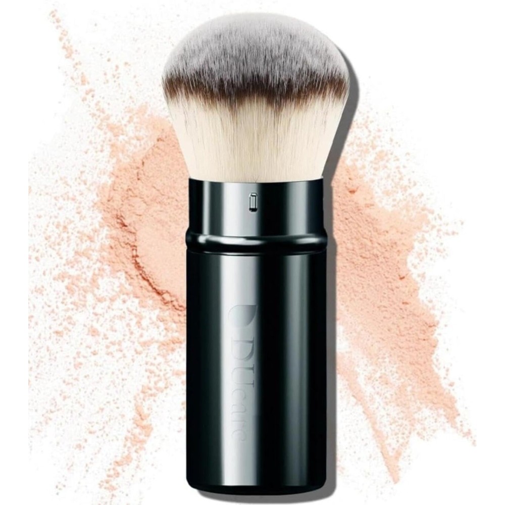 DUcare Retractable Airbrush Kabuki Brush for All Face Makeup & Foundation for Liquid, Cream and Powder Face Makeup With Aluminum Handle