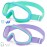 Vvinca Kids Goggles with Comfort Fabric Strap, Kids Swim Goggles Wide View Anti-Fog/UV No Leaking Swimming Goggles for 3-14