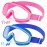 Vvinca Kids Goggles with Comfort Fabric Strap, Kids Swim Goggles Wide View Anti-Fog/UV No Leaking Swimming Goggles for 3-14