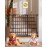 InnoTruth 29.5-40.75 Baby Gate for Stairs, 30 Tall Dog Gates for Doorways & Hallways, Safety Gate for Kids & Pets, Pressure-Mounted Walk-Through with Dual Lock & 2-Way Swing, Black