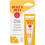 Burt\'s Bees Stocking Stuffers, Rescue Lip Relief, Honey Vanilla, Hydrating Lip Balm for Dry Cracked Lips, with Responsbily Sourced Beeswax and Shea Butter, 100% Natural Origin, 1 Squeezy Tube, 0.35oz