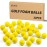 JAYA 32 Pack Foam Golf Practice Balls, Realistic Feel and Limited Flight, Soft for Indoor or Outdoor Training, Yellow