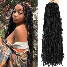 8 Packs Soft Locs 24 Inch Faux Locs Crochet Hair for Butterfly Locs Distressed Locs Crochet Hair for Women (24 Inch(Pack of 8)1)