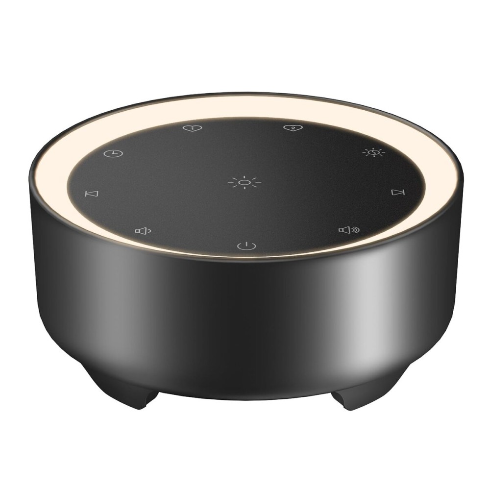 Kipcush White Noise Machine - 20 Soothing Sounds + 2 Customizable Shortcut Buttons, Warm Night Light | USB-Powered Sound Machine for Baby Sleep, 8H Timer, Touch Control for Nursery, Bedroom & Travel