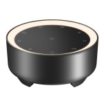 Kipcush White Noise Machine - 20 Soothing Sounds + 2 Customizable Shortcut Buttons, Warm Night Light | USB-Powered Sound Machine for Baby Sleep, 8H Timer, Touch Control for Nursery, Bedroom & Travel