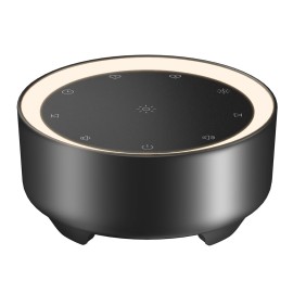 Kipcush White Noise Machine - 20 Soothing Sounds + 2 Customizable Shortcut Buttons, Warm Night Light | USB-Powered Sound Machine for Baby Sleep, 8H Timer, Touch Control for Nursery, Bedroom & Travel