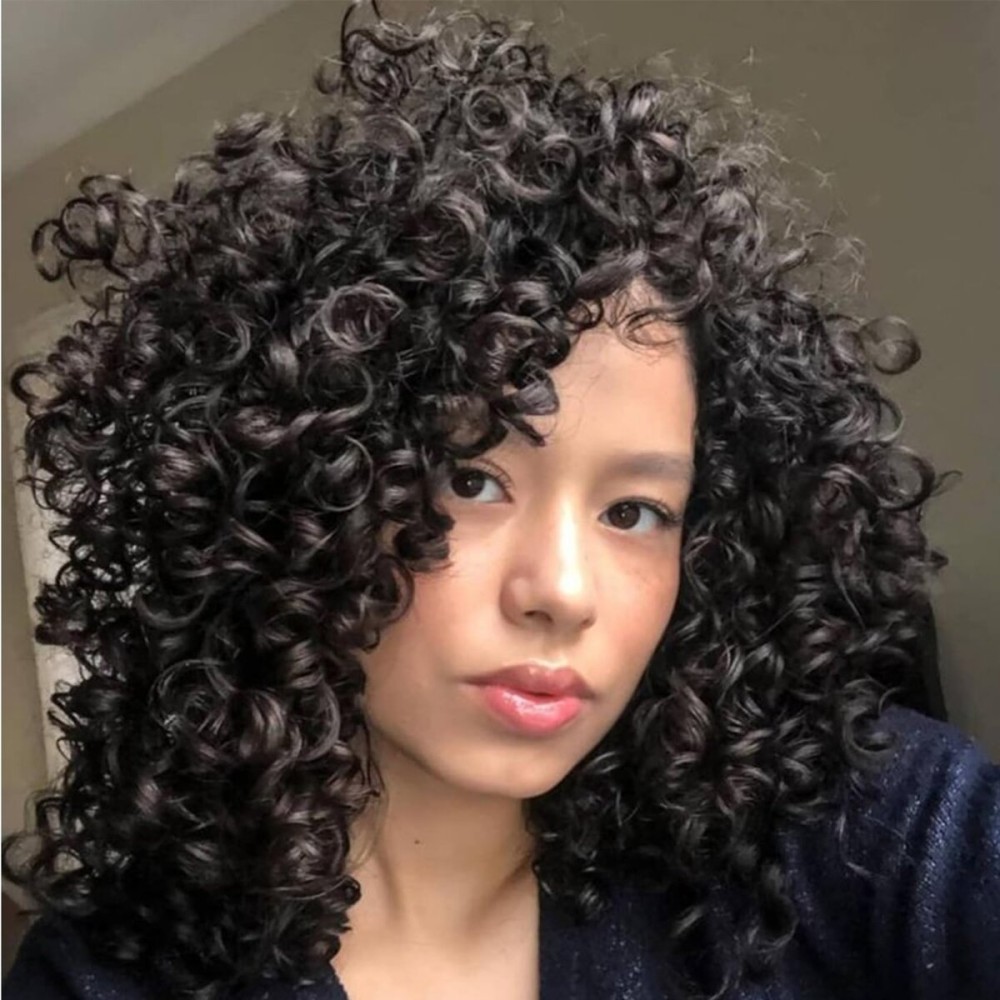 7 Packs GoGo Curl Crochet Hair 10 Inch Short Dark Brown Curly Crochet Hair for Women Deep Wave Beach Curl Crochet Braids Synthetic Braiding Hair Extensions(10 Inch, 4)