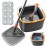 KZKR Spin Mop and Bucket Set with 8 Replaceable Microfiber Mop Pads with Self Separation Dirty and Clean Water System, Self Wringing 360 Rotating Square Mop Head for Hardwood Tile Marble Floors
