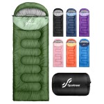 Sportneer Sleeping Bag for Adults & Kids, Cold Weather 3-4 Season Camping Sleeping Bags with 32-65 or 50-80 Temperature Options, Warm Lightweight Backpacking Bag for Camping, Hiking & Travel