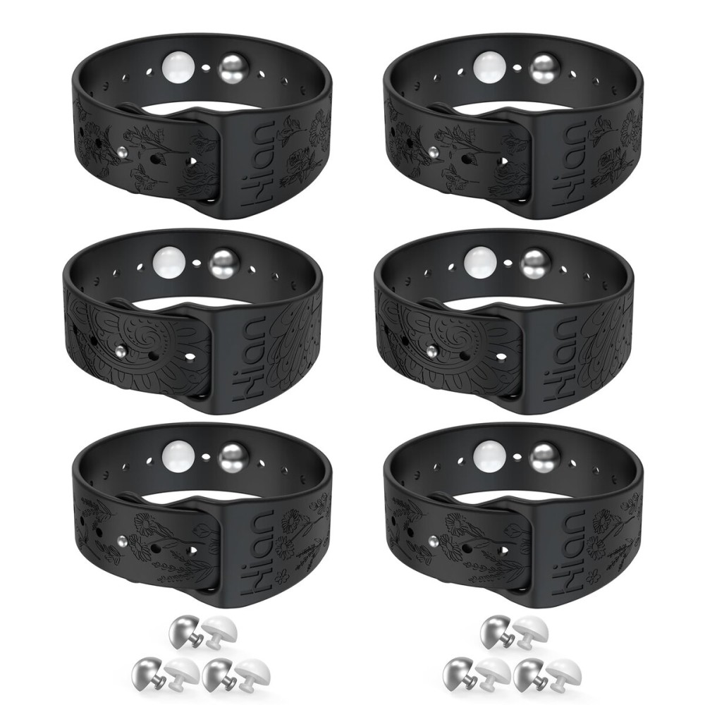 Hion Motion Sickness Bracelets Sea Sickness Wristbands for Motion Sickness/Morning Sickness/Pregnancy Nausea Anti Nausea Wristband Acupressure Nausea Bands Motion Sickness Bands3Pairs-Black