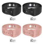 Hion Motion Sickness Bracelets Sea Sickness Wristbands for Motion Sickness/Morning Sickness/Pregnancy Nausea Anti Nausea Wristband Acupressure Nausea Bands Motion Sickness Bands2Pairs-Black+Pink