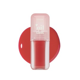 ETUDE Dear Darling Oil Tint 8 Red Candy 4.2g | High Moisturizing and Strong Hydrating Lip Oil/Lip Gloss | Smooth and Moist Lips | Non-Sticky Lip Oil Tint For Dry Lips | Korean Makeup