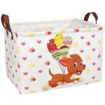 ASKETAM Large Easter Basket for Empty Kid Rectangular Cute Easter Gift Storage Basket Bunny Eggs Dcor (Dog)