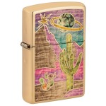Zippo Desert Fusion Design Polish Brass Pocket Lighter