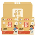 Hello Bello Diapers, Size 6 (35+ lbs) Superstars - 68 Count Value Pack of Premium Disposable Baby Diapers, Hypoallergenic with Soft, Cloth-Like Feel