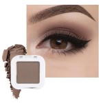 FeiCuiYun Matte Singe Eye Shadow Palette Makeup, Matte Light Cocoa Monochrome Eyeshadow For Old Women, Mini Singe Pressed Pigmented Waterproof Sombras Para Ojos, Vegan, Talc, Paraben&Cruelty Free, 18