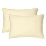 EXQ Home Toddler Pillowcases 13x18 Travel Pillow Case Set of 2, Small Pillow Case Fits Baby Pillow Sized 12x16, 13x18, Kids Pillowcases 2 Pack Machine Washable with Envelope ClosureCamel