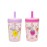 Zak Designs Kelso Toddler Cups For Travel or At Home, 15oz 2-Pack Durable Plastic Sippy Cups With Leak-Proof Design is Perfect For Kids (Sweet Berry, Lemon Zest)