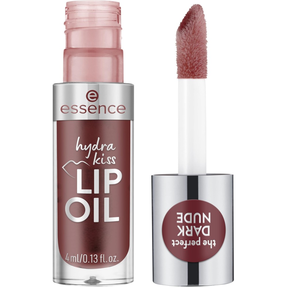 essence | Hydra Kiss Lip Oil |Intense Hydration & Glossy Finish | Infused with Hyaluronic Acid, Vitamin E & Jojoba Oil | Vegan & Cruelty Free (08 | Mocha Glow)