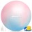 APEXUP Yoga Ball Exercise Ball, Heavy Duty Gym Ball for Fitness, Balance, Core Workout, Physical Therapy (XL(27~30) 75cm, Blue Pink)