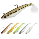 TRUSCEND Fishing Lures for Paddle Tail Swimbaits Bass Trout Jighead Lures Soft Fish Baits Freshwater Saltwater Jigging Bass Pike Walleye Jigs Gear Fishing Gifts for Men