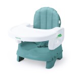 Ingenuity Deluxe Comfort Booster Seat for Kitchen Chair, Compact Fold, Portable, Lightweight, Toddler Booster Seat for Dining Table, from 6 Months to 3 Years - Teal