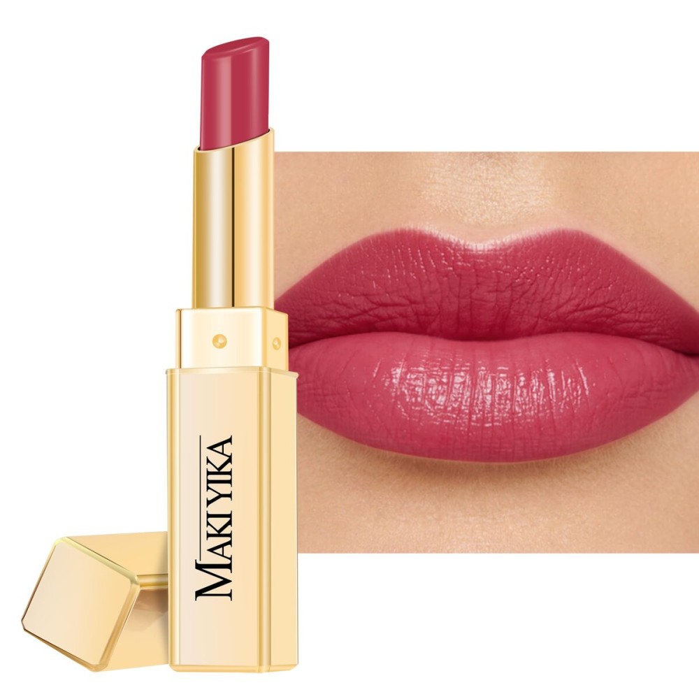 MAKI YIKA Moisture Berry Red Lipstick for Women Hydrate Lip Gloss for Dry Cracked Lips Weightless Glossy Lip Color Juicy Finish,MA057 Yummy Berry