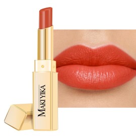 MAKI YIKA Moisture Red Lipstick for Women Hydrated Tinted Lip Balm for Dry Cracked Lips Weightless Glossy Lip Color Juicy Finish,MA037 Apricot Peach