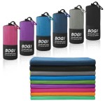 BOGI Microfiber Travel Sports Towel-Quick Dry Soft Lightweight Absorbent Compact for Camping Gym Beach Bath Yoga Swimming Backpacking (M:40\'\'x20\'\'-Black)