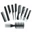 10Pcs Comb Set for Hair Styling, Hair Stylist Professional Styling Comb Set for Women Men (Black)