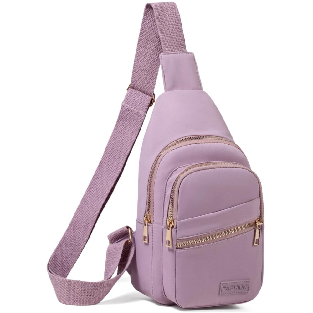 Crossbody Sling Backpack Sling Bag for Women, Small Chest Bag Daypack Crossbody Bag Fanny Pack for Outdoors Hiking Traveling