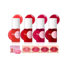 bayfree Lip Tint Stain Set, Lip Stain Long Lasting Lightweight Waterproof, Transfer-Proof, Non-sticky, Lip Makeup Matte Finish