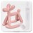 Miraloop Baby Teether Toys for Teething Relief, Food Grade Silicone Teether with Storage Box and Pacifier Clip, Teething Toys 3-6 Months, Baby Essential (Mist Pink Clip+Box)