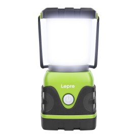 Lepro 1500LM Battery Powered LED Camping Lantern, Waterproof Tent Light with 4 Light Modes, Camping Essentials, Portable Lantern Flashlight for Camping, Emergency Light, Power Outage, Not Rechargeable