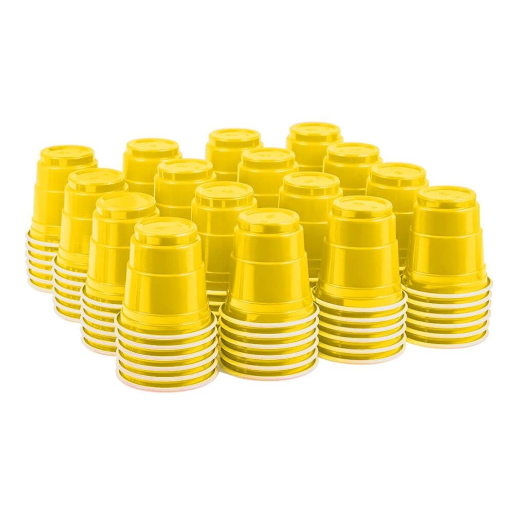 HAOZAN 100ct 2oz. Mini Yellow Shot Cups, Disposable and Small Size Perfect for Party, Tastings, Sample and More